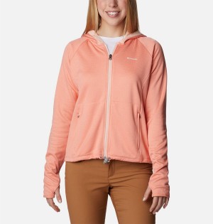 Columbia Boundless Trek Grid Women's Fleece Jacket Coral | XTLIDV-423