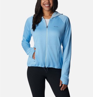 Columbia Boundless Trek Grid Women's Fleece Jacket Blue | VXLCUY-130