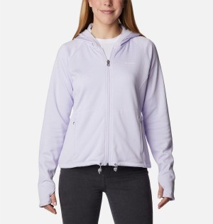 Columbia Boundless Trek Grid Women's Fleece Jacket Purple | XQDJFG-867