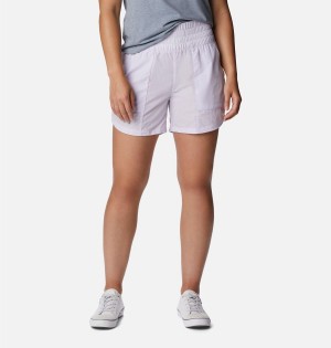 Columbia Boundless Trek Women's Shorts Purple | LTWOCM-403