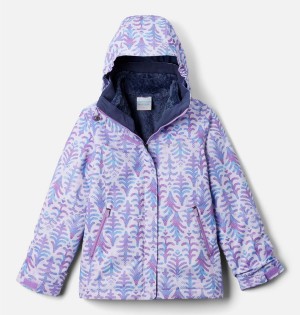 Columbia Bugaboo II Fleece Interchange Kids' Jacket Purple | LIYMVB-951