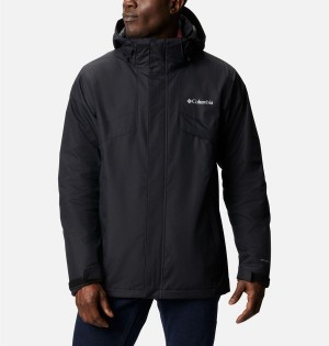 Columbia Bugaboo II Fleece Interchange Men's Ski Jacket Black | GZCOAQ-546