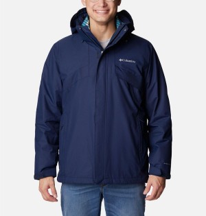 Columbia Bugaboo II Fleece Interchange Men's Ski Jacket Navy | HVYQPJ-360