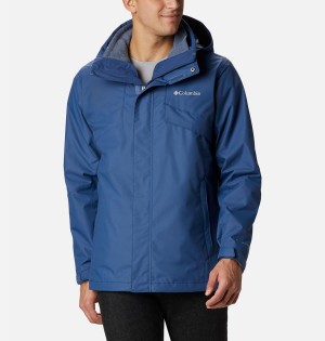 Columbia Bugaboo II Fleece Interchange Men's Ski Jacket Blue | CAFSKP-647