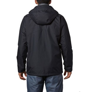 Columbia Bugaboo II Fleece Interchange Men's Ski Jacket Black | XZETNO-501