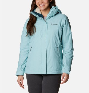 Columbia Bugaboo II Fleece Interchange Women's Ski Jacket Turquoise | RFXGAS-630