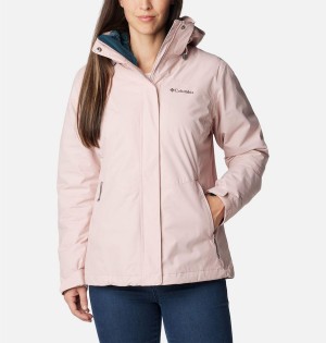 Columbia Bugaboo II Fleece Interchange Women's Ski Jacket Pink | XDSUPC-419