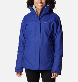 Columbia Bugaboo II Fleece Interchange Women's Ski Jacket Blue | OHAEVP-745