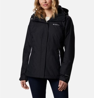 Columbia Bugaboo II Fleece Interchange Women's Ski Jacket Black | EWHGBZ-763