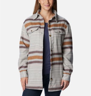 Columbia Calico Basin Jacket Women's Shirt Grey | AZGCSN-492