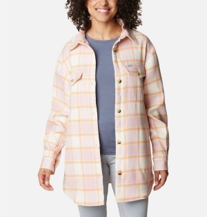 Columbia Calico Basin Jacket Women's Shirt Coral | MTSKYU-854