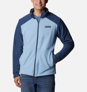 Columbia Castle Dale Full Zip Men's Fleece Jacket Blue | GTOZQR-983