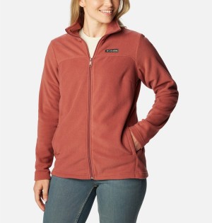 Columbia Castle Dale Full Zip Women's Fleece Jacket Coral | CUAVSF-591