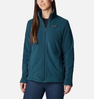 Columbia Castle Dale Full Zip Women's Fleece Jacket Turquoise | JOASMK-206
