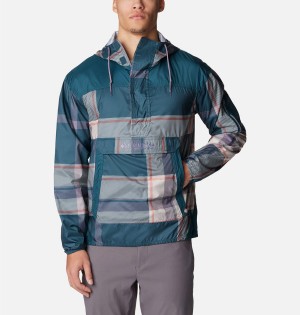 Columbia Challenger Men's Windbreaker Blue | CYMAFW-489