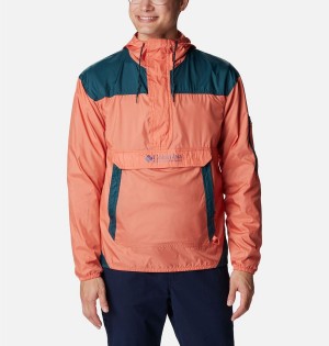 Columbia Challenger Men's Windbreaker Orange | PDEHUW-956