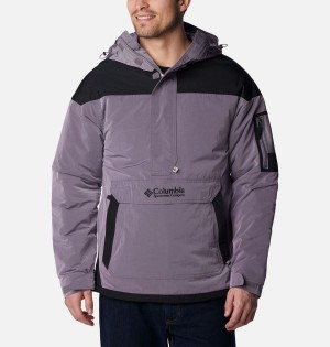 Columbia Challenger Remastered Pullover Insulated Men's Puffer Jacket Purple | LEGSTD-754