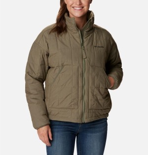Columbia Chatfield Hill II Women's Puffer Jacket Green | MQKSPV-017
