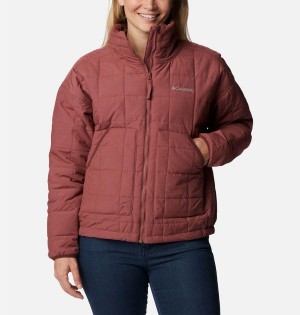 Columbia Chatfield Hill II Women's Puffer Jacket Red | TKNZSF-087