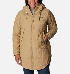 Columbia Chatfield Hill Novelty Women's Coats Khaki | BPCMHL-420