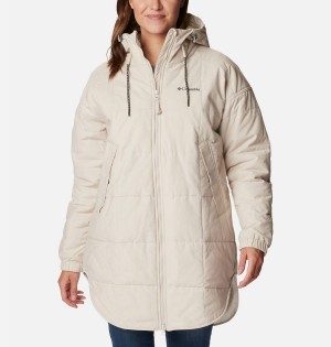 Columbia Chatfield Hill Novelty Women's Coats White | QGHRFZ-146