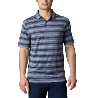 Columbia Chatter Golf Men's Polo Shirt Navy | PKNSTZ-412