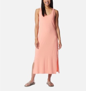 Columbia Chill River Midi Women's Dress Coral | DFCZTM-583