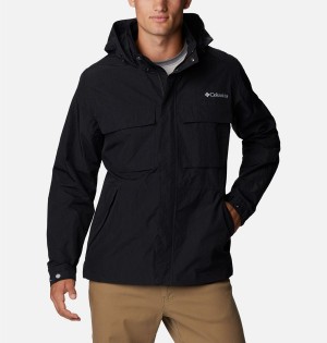Columbia Coho River Jacket Men's Windbreaker Black | RPFDIT-789