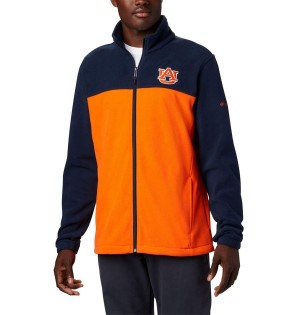 Columbia Collegiate Flanker III - Auburn Men's Fleece Jacket Orange | JCUNMG-362