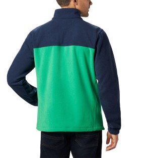 Columbia Collegiate Flanker III - Notre Dame Men's Fleece Jacket Green | JKOMQL-745