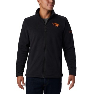 Columbia Collegiate Flanker III - Oregon State Men's Fleece Jacket Black | MJCFBV-740