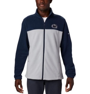 Columbia Collegiate Flanker III - Penn State Men's Fleece Jacket Grey | SXZFCH-895