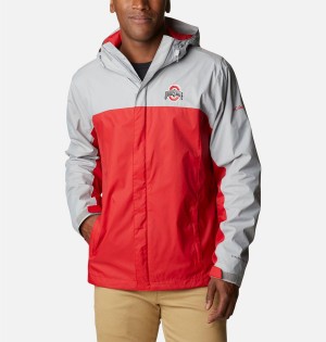 Columbia Collegiate Glennaker Storm - Ohio State Men's Rain Jacket Red | VQXAYD-215