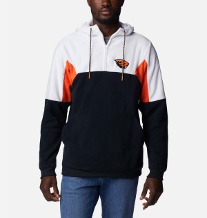 Columbia Collegiate Lodge Fleece - Oregon State Men's Hoodie Black | XAUQBR-793