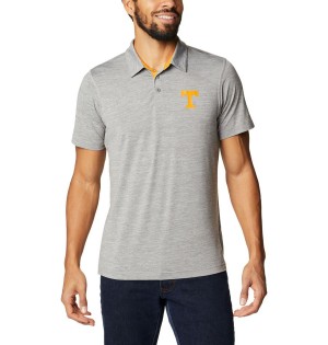 Columbia Collegiate Tech Trail - Tennessee Men's Polo Shirt Grey | XPIVED-061