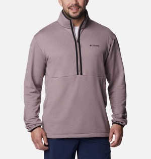 Columbia Coral Ridge Performance Midlayer Half Zip Fleece Men's Pullover Grey | NGYTPO-370
