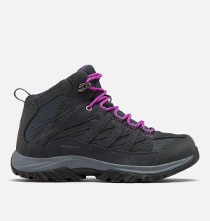 Columbia Crestwood Mid Waterproof Boot Women's Hiking Shoes Grey | GTEUCR-014