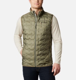 Columbia Delta Ridge Down Men's Vest Green | SZIWGR-372