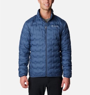 Columbia Delta Ridge Insulated Men's Puffer Jacket Blue | WRFGTJ-472
