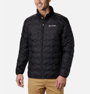 Columbia Delta Ridge Insulated Men's Puffer Jacket Black | KOAJHT-654