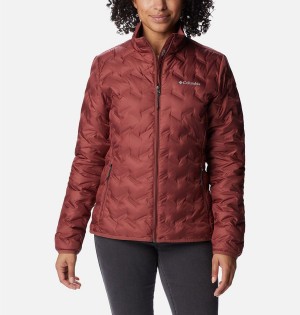 Columbia Delta Ridge Women's Puffer Jacket Red | IPDYCQ-865