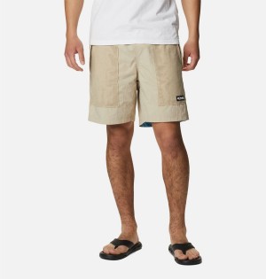 Columbia Deschutes Valley Reversible Men's Shorts Khaki | PCAOSF-371