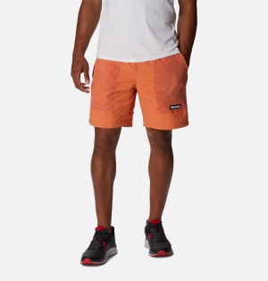 Columbia Deschutes Valley Reversible Men's Shorts Orange | MOVGHL-305