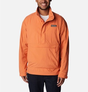 Columbia Deschutes Valley Wind Shell Jacket Men's Windbreaker Orange | MHOJDY-142