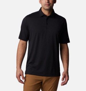 Columbia Drive Golf Men's Polo Shirt Black | GLCUDP-850