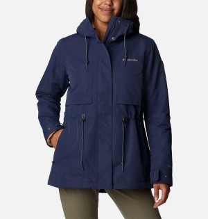 Columbia Drop Ridge Interchange Women's 3 In 1 Jackets Navy | RNDFGZ-641