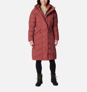Columbia Ember Springs Long Down Women's Coats Coral | GTCZKF-392