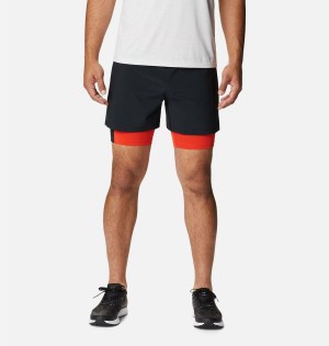 Columbia Endless Trail 2-in-1 Men's Shorts Black | CVIUWF-804