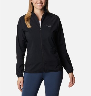 Columbia Endless Trail Wind Shell Jacket Women's Windbreaker Black | JZODBX-718