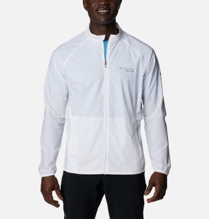 Columbia Endless Trail Wind Shell Jacket Men's Windbreaker White | NECRUA-960